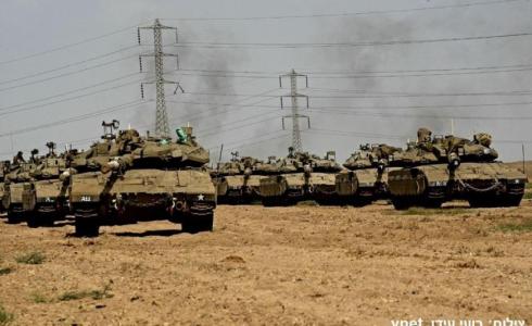 جيش الاحتلال ينشر آلياته على حدود غزة