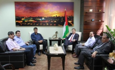 وزير الصحة جواد عواد في غزة 
