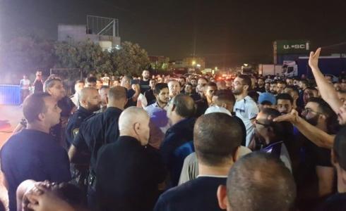 احتجاجات بمجد الكروم عقب جريمة القتل 