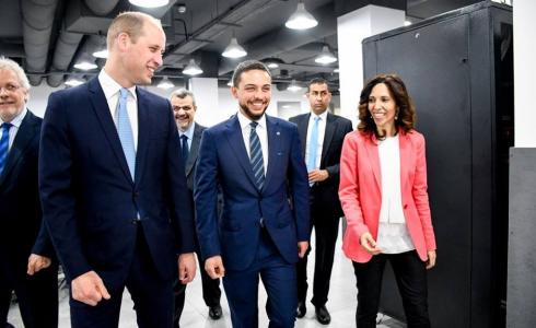 الأمير حسين بن عبد الله الثاني يستقبل الأمير وليام