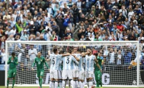 فرحة لاعبي الارجنتين