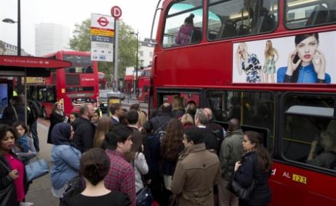 ازدحام المواصلات في لندن بسبب توقف محطات المترو " ارشيفية"