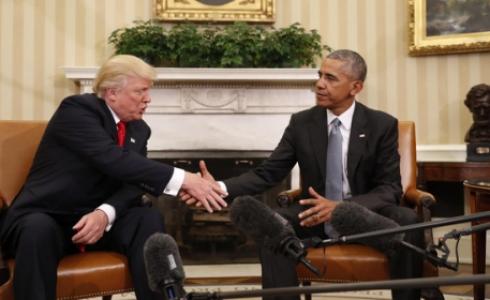 الرئيس الأميركي باراك أوباما والرئيس المنتخب دونالد ترمب