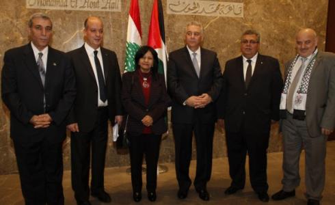 أعضاء السفارة الفلسطينية في لبنان - أرشيف