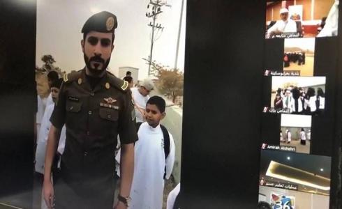 مشهد من كاميرات المراقبة التي رصدت الشرطي