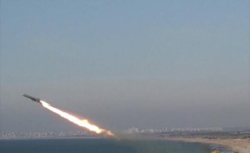 إطلاق صاروخ تجريبي من غزة -ارشيف-