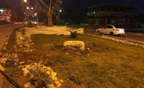 ميدان الشهيد خالد نزال الذي دمره الاحتلال