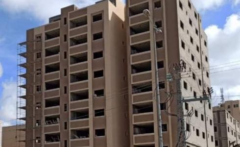 البرج الأول من المشروع في شمال غزة