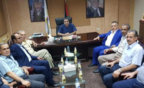 نقيب المقاولين يستقبل النائب الأردني في غزة