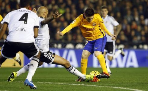 مواجهة سابقة بين برشلونة وفالنسيا