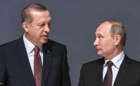 الرئيس التركي رجب طيب أردوغان ونظيره الروسي فلاديمير بوتن في إسطنبول في 10 أكتوبر 2016