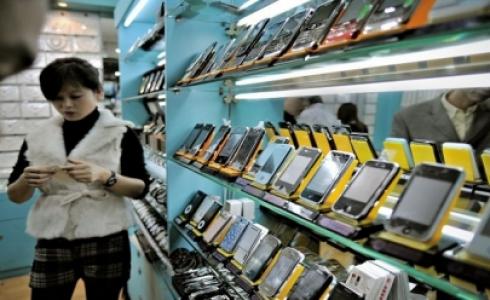 بيع الهواتف في الصين