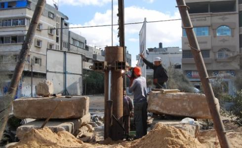 حفر ابار بغزة