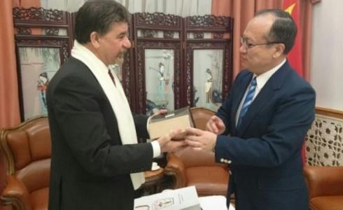 السفير الفلسطيني يناقش مع السفير الصيني قرارات واشنطن الاخيرة