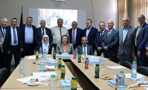 لقاء أبو مويس مع رؤساء الجامعات الفلسطينية