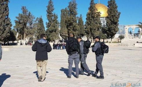 قوات الاحتلال الاسرائيلي في المسجد الاقصى