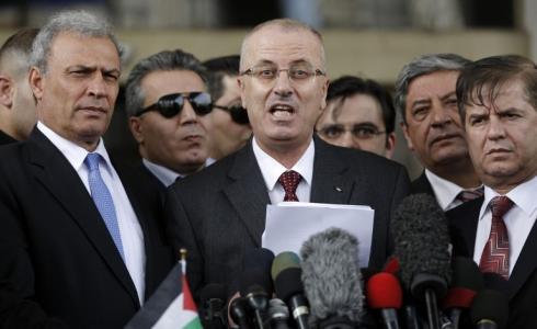 حكومة الوفاق الوطني خلال قدومها لغزة