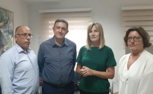 هشام العمري وممثلة النرويج لدى فلسطين