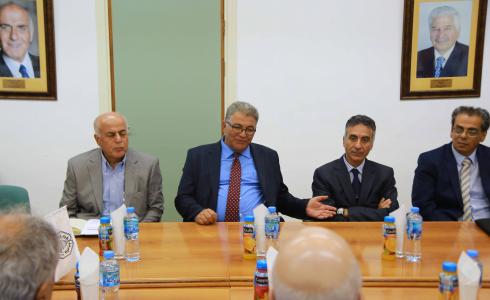 أبوكشك يستقبل وفدا من رجال الأعمال الفلسطينيين المقيمين بواشنطن