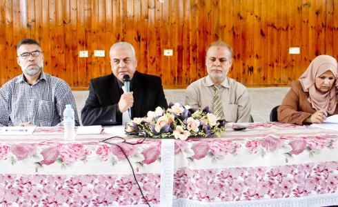  مدير تعليم رفح يجتمع بمدراء المدارس لمناقشة قضايا إدارية وتربوية