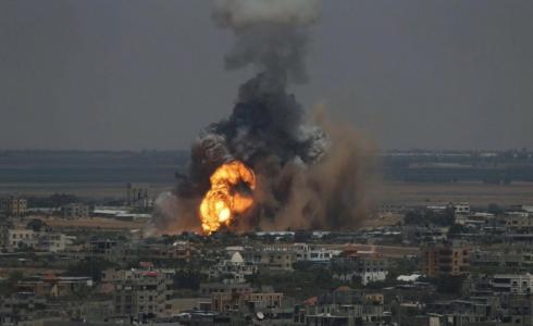 قصف اسرائيلي على قطاع غزة 