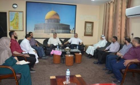 وكيل وزارة التنمية يلتقي  مع وفد جرحى مسيرات العودة