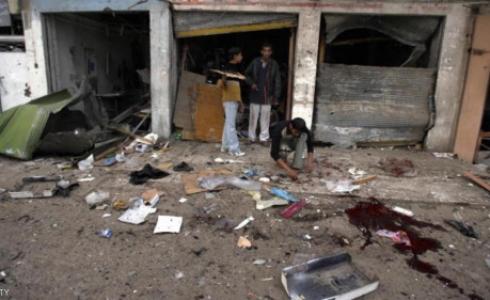 جانب من آثار تفجير في مدينة الصدر في بغداد