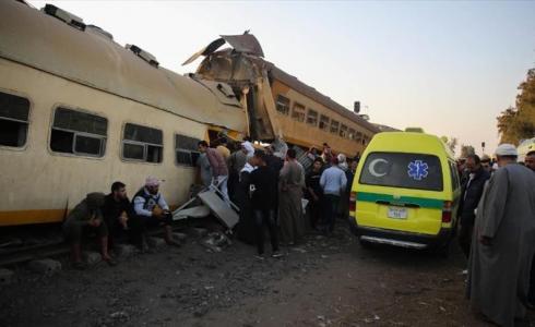 اصابات في حادث قطار انحرف عن مساره بمحافظة المنوفية شمال القاهرة