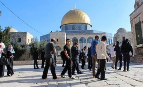 56 مستوطنًا يقتحمون باحات المسجد الأقصى