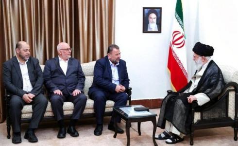 وفد حماس خلال زيارة إيران مؤخراً