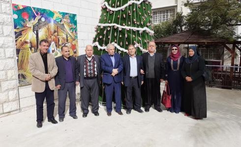 وفد من النضال الشعبي يهنئ الطوائف المسيحية بأعياد الميلاد المجيد