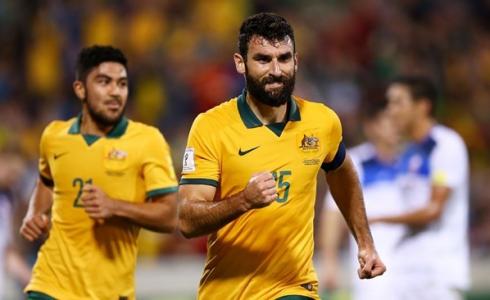 المنتخب الاسترالي في لقاء سابق