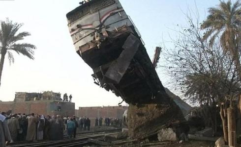 خروج قطار عن طريقه في مصر  ـ أرشيف 
