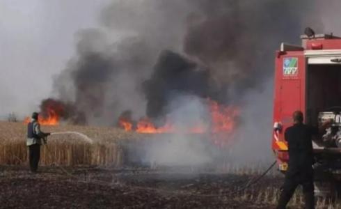 حريق لدى الاحتلال -ارشيف-