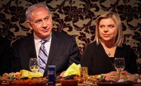 بنيامين نتنياهو رئيس الحكومة الإٍسرائيلية وزوجته سارة
