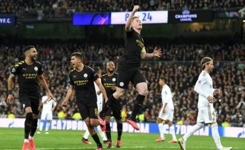 من مباراة ريال مدريد ومانشستر سيتي الموسم الماضي 