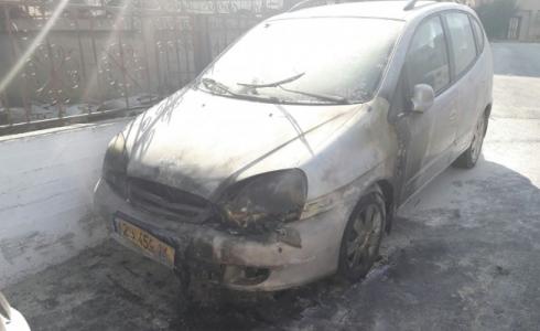 سيارة محروقة -ارشيف 