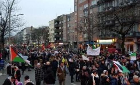 مظاهرة ضخمة وسط برلين دعما للقدس وتنديدا بالقرار الأمريكي