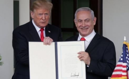 الرئيس الأمريكي دونالد ترامب ورئيس الوزراء الإسرائيلي بنيامين نتنياهو