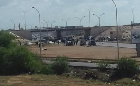 انفجار سيارة مفخخة تحت كوبري سيدي خليفة في ليبيا