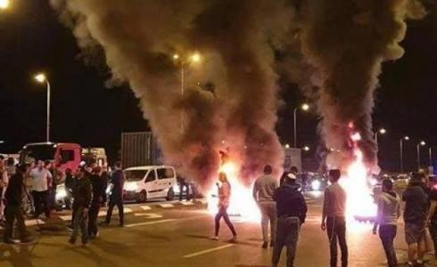 تظاهرة في غلاف غزة رفضا لوقف إطلاق النار مع المقاومة الفلسطينية -ارشيف-