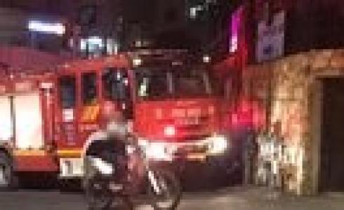 حريق في مبنى البريد بتل أبيب