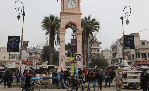 مدينة ادلب السورية .