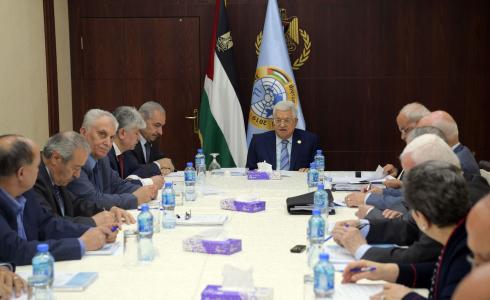 اجتماع اللجنة التنفيذية برئاسة الرئيس عباس في رام الله
