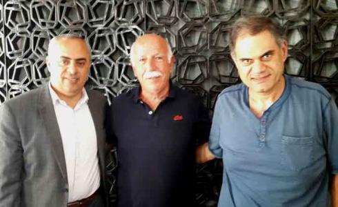 عضو جبهة النضال طهبوب مع سفير فلسطين في الاتحاد الاوروبي