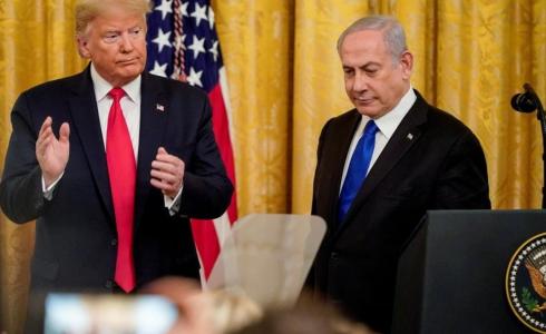 ترامب ونتنياهو خلال الإعلان عن صفقة القرن