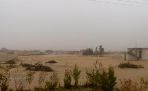 عاصفة ترابية تضرب سيناء