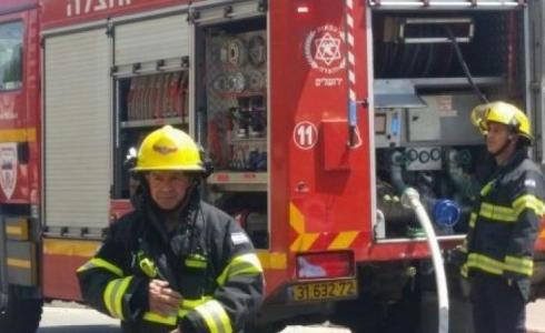 اندلاع حريق داخل شاحنة في الرامة