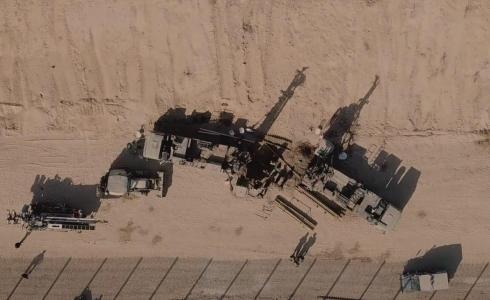 صورة من النفق الذي اكتشفه جيش الاحتلال على حدود غزة