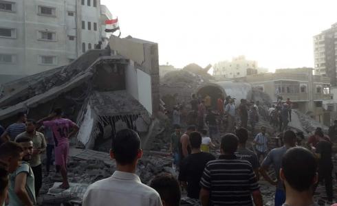 مبنى المسحال الثقافي الذي دمره الاحتلال في غزة مؤخرا